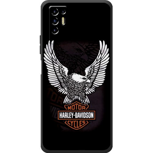 Чехол BoxFace Tecno POVA 2 Harley Davidson and eagle