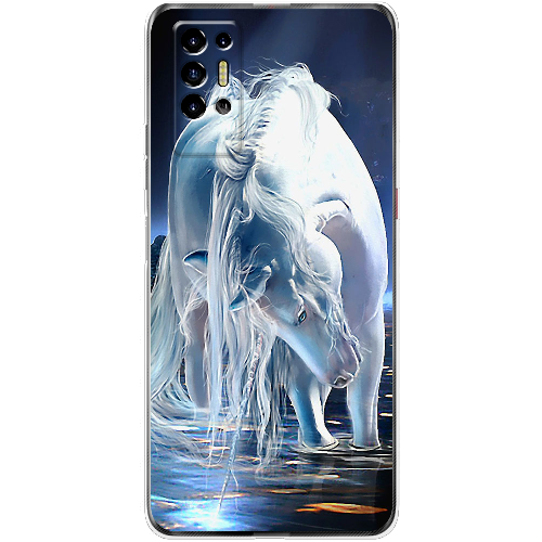 Чехол BoxFace Tecno POVA 2 White Horse