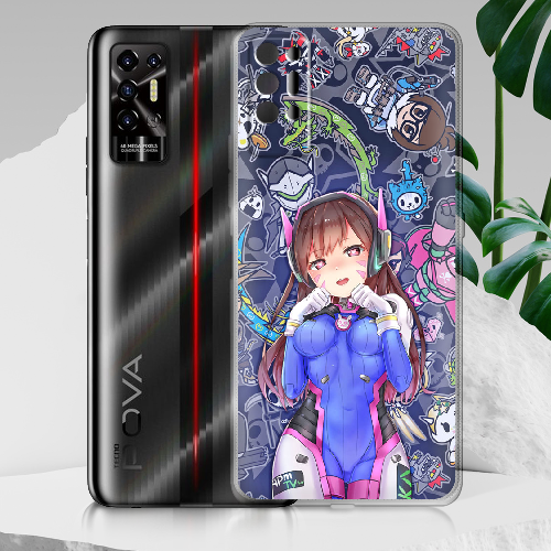 Чехол BoxFace Tecno POVA 2 Overwatch D.VA