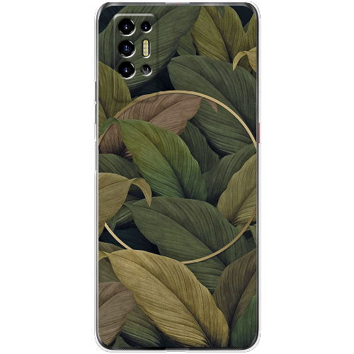 Чехол BoxFace Tecno POVA 2 Green Leaf