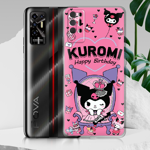 Чехол BoxFace Tecno POVA 2 День народження Kuromi