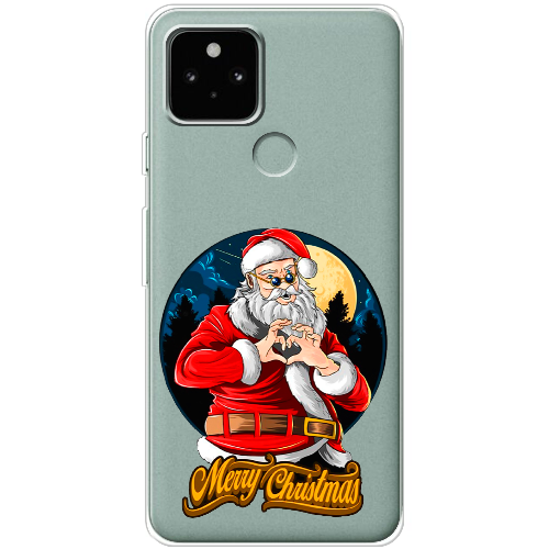 Чехол BoxFace Google Pixel 5 Cool Santa and heart