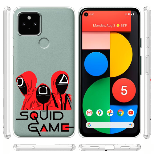 Чехол BoxFace Google Pixel 5 siquid game люди в красном