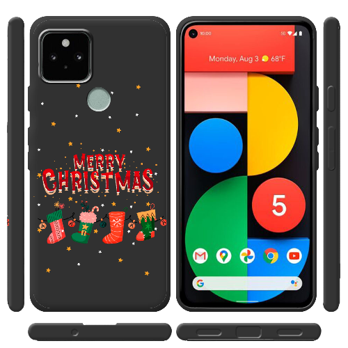 Чехол BoxFace Google Pixel 5 Рождественские Носки