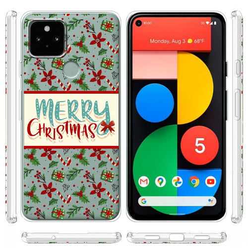 Чехол BoxFace Google Pixel 5 Vintage Christmas Congratulation