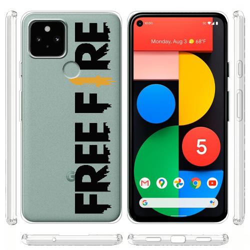 Чехол BoxFace Google Pixel 5 Черный Free Fire