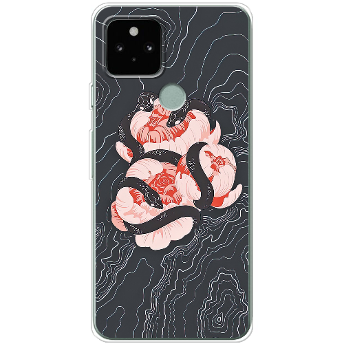 Чехол BoxFace Google Pixel 5 Snake Rose