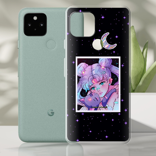 Чехол BoxFace Google Pixel 5 Sailor Moon night