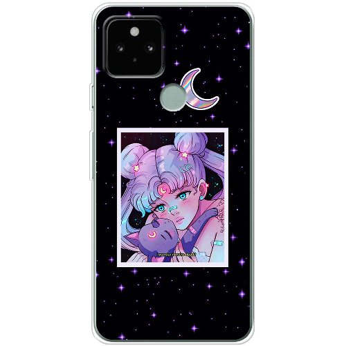 Чехол BoxFace Google Pixel 5 Sailor Moon night