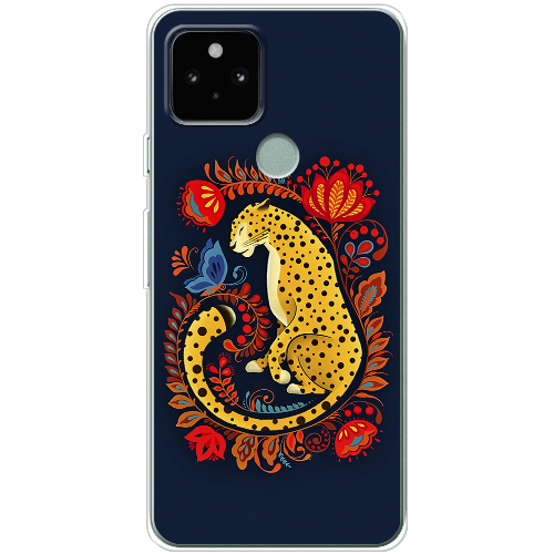 Чехол BoxFace Google Pixel 5 Petrykivka Leopard