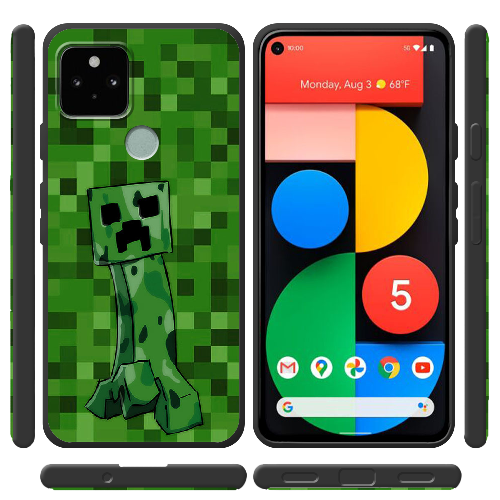 Чехол BoxFace Google Pixel 5 Minecraft Creeper