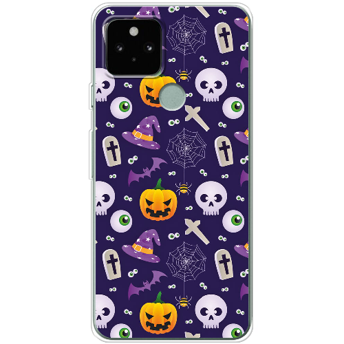 Чехол BoxFace Google Pixel 5 Halloween Purple Mood