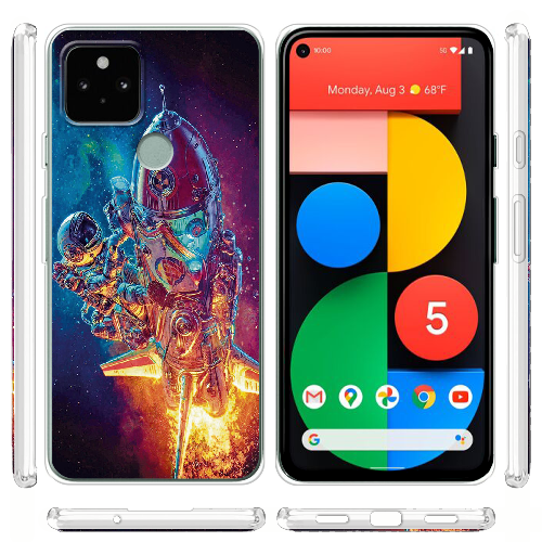 Чехол BoxFace Google Pixel 5 Astronaut in Space