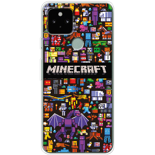 Чехол BoxFace Google Pixel 5 Minecraft Mobbery