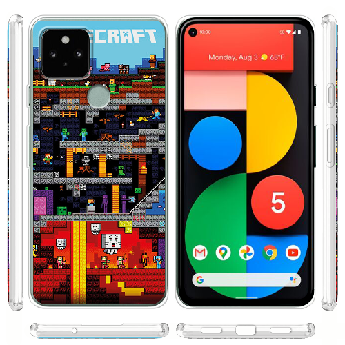 Чехол BoxFace Google Pixel 5 Minecraft Lode Runner