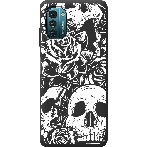 Чехол BoxFace Nokia G21 Skull and Roses