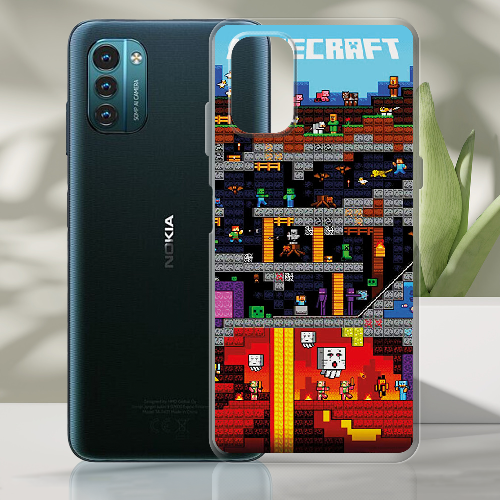 Чехол BoxFace Nokia G21 Minecraft Lode Runner