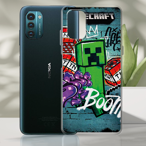 Чехол BoxFace Nokia G21 Minecraft Graffiti