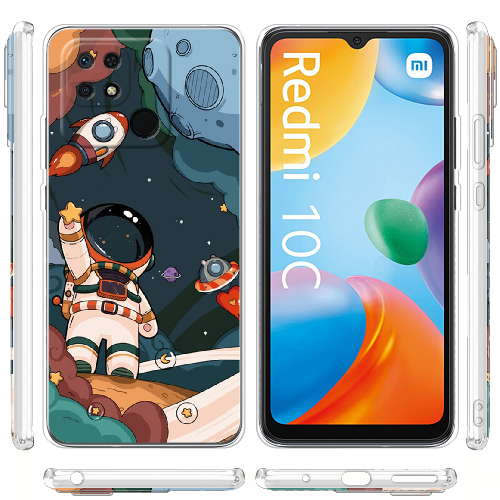 Чехол BoxFace Xiaomi Redmi 10C Space Mission