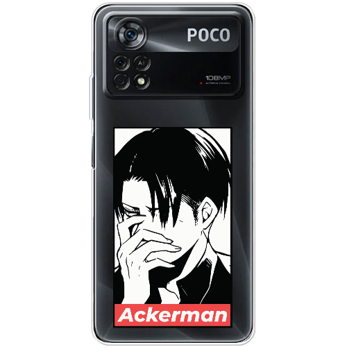 Чехол BoxFace Xiaomi Poco X4 Pro 5G Attack On Titan - Ackerman