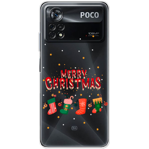 Чехол BoxFace Xiaomi Poco X4 Pro 5G Рождественские Носки