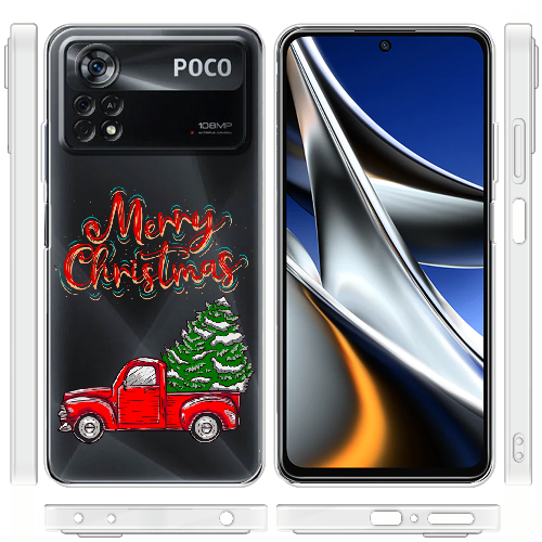 Чехол BoxFace Xiaomi Poco X4 Pro 5G Holiday Car Merry Christmas