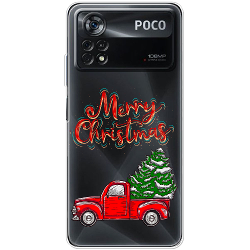 Чехол BoxFace Xiaomi Poco X4 Pro 5G Holiday Car Merry Christmas