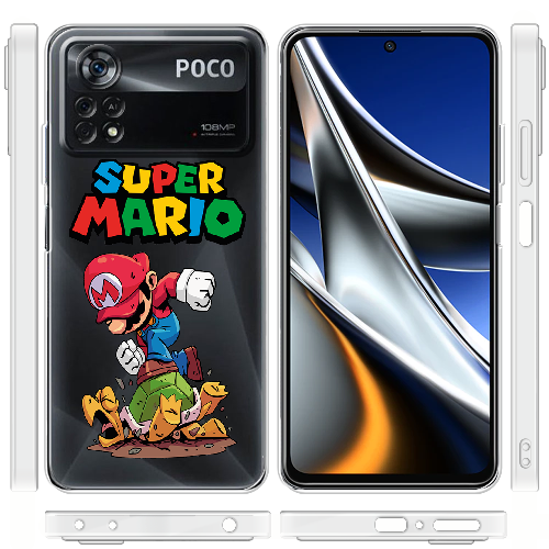 Чехол BoxFace Xiaomi Poco X4 Pro 5G Super Mario