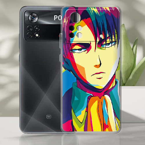 Чехол BoxFace Xiaomi Poco X4 Pro 5G Attack on titan Levi Anime Pop