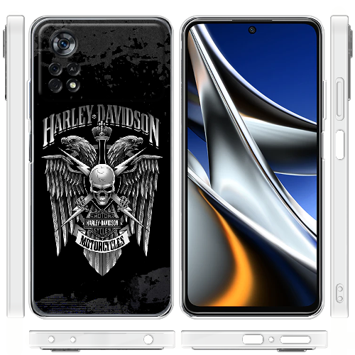 Чехол BoxFace Xiaomi Poco X4 Pro 5G Harley Davidson skull and eagles