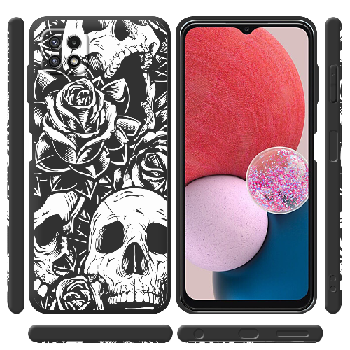 Чехол BoxFace Samsung Galaxy A22 5G (A226) Skull and Roses