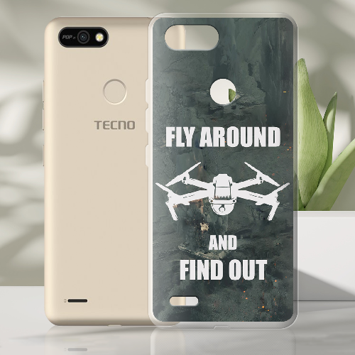 Чехол BoxFace Tecno Pop 2F Дрон Fly Around