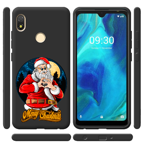 Чехол BoxFace Tecno Pop 3 Cool Santa and heart