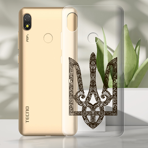 Чехол BoxFace Tecno Pop 3 Ukrainian Black Trident