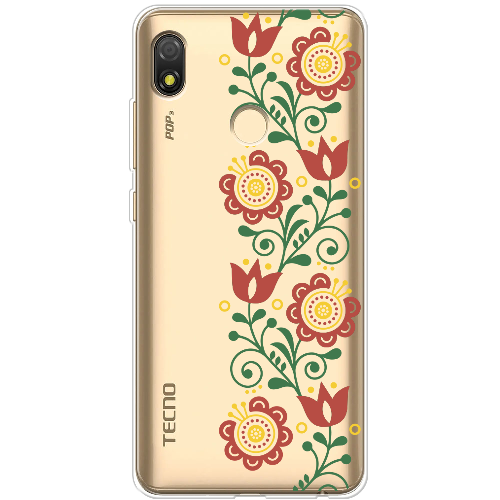 Чехол BoxFace Tecno Pop 3 Ethno Flower