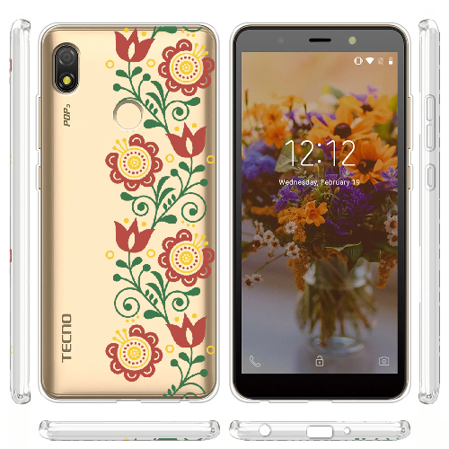 Чехол BoxFace Tecno Pop 3 Ethno Flower