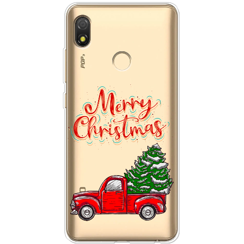 Чехол BoxFace Tecno Pop 3 Holiday Car Merry Christmas