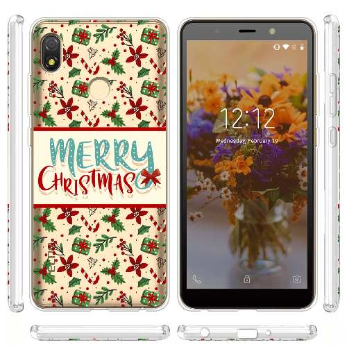 Чехол BoxFace Tecno Pop 3 Vintage Christmas Congratulation