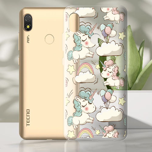 Чехол BoxFace Tecno Pop 3 Unicorns