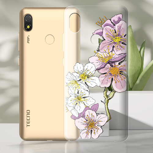 Чехол BoxFace Tecno Pop 3 Cherry Blossom