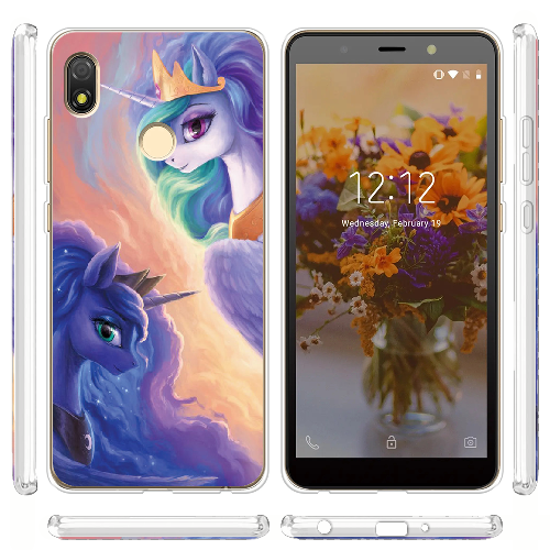 Чехол BoxFace Tecno Pop 3 My Little Pony Rarity Princess Luna