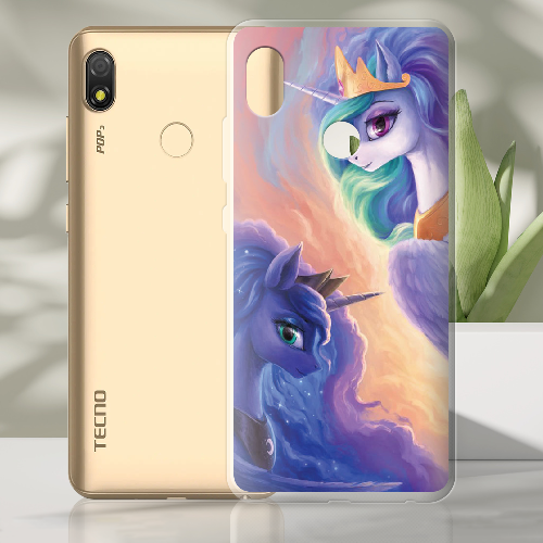 Чехол BoxFace Tecno Pop 3 My Little Pony Rarity Princess Luna