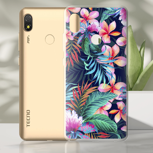 Чехол BoxFace Tecno Pop 3 flowers in the tropics