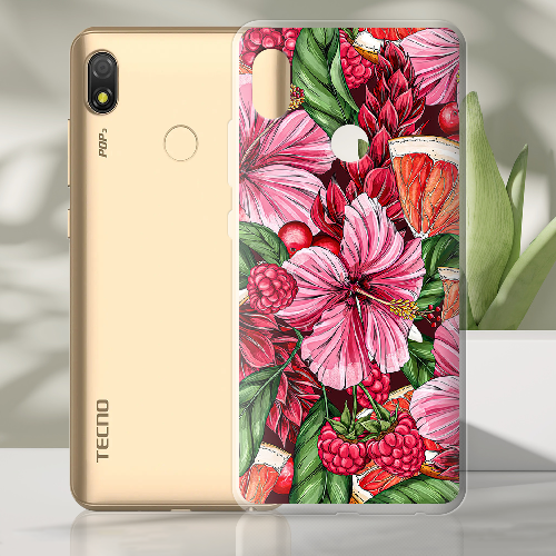 Чехол BoxFace Tecno Pop 3 Tropical Flowers