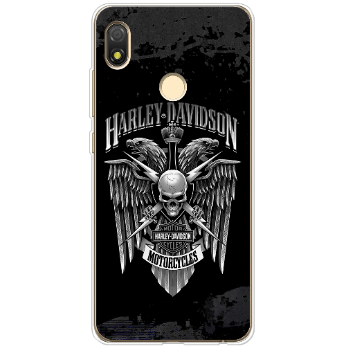 Чехол BoxFace Tecno Pop 3 Harley Davidson skull and eagles