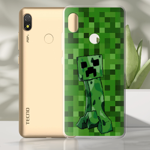 Чехол BoxFace Tecno Pop 3 Minecraft Creeper