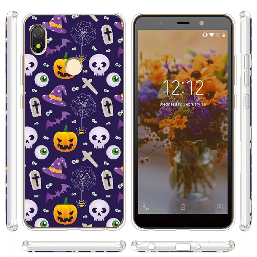 Чехол BoxFace Tecno Pop 3 Halloween Purple Mood