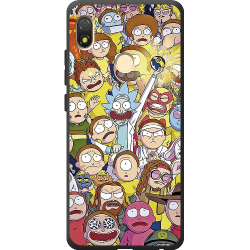 Чехол BoxFace Tecno Pop 3 Rick and Morty все герои