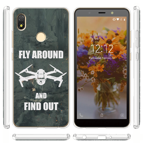 Чехол BoxFace Tecno Pop 3 Дрон Fly Around