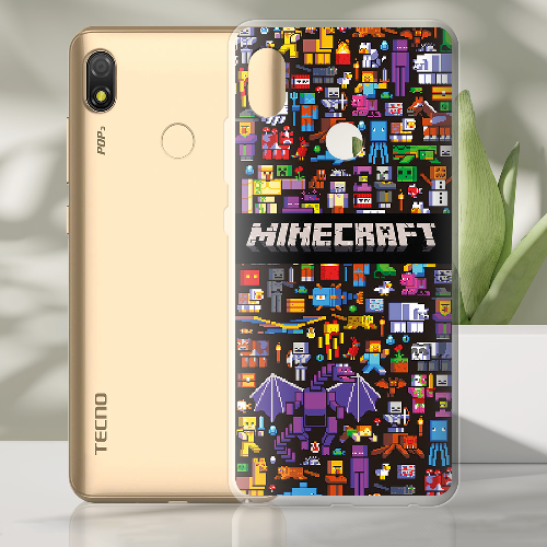 Чехол BoxFace Tecno Pop 3 Minecraft Mobbery